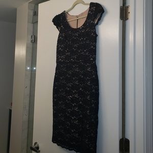 Black lace dress